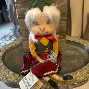 NWT Joe Spencer Gathered Traditions Laurel Holiday Art Doll